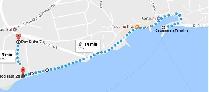 Guesthouse Apartment Bozica Бол Екстер'єр фото